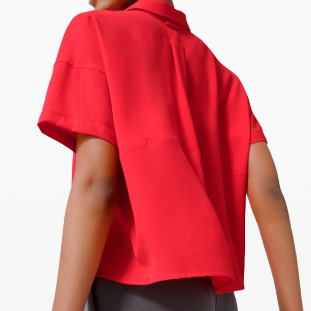 Lululemon full day ahead short sleeve shirt red - Picture 4 of 11
